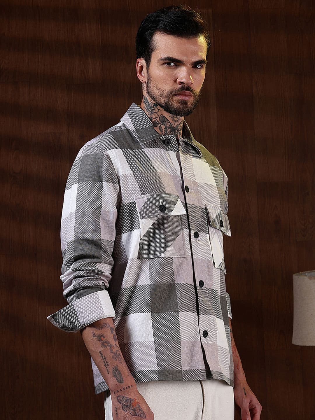Eszett Men Checked Tailored Jacket - view 1