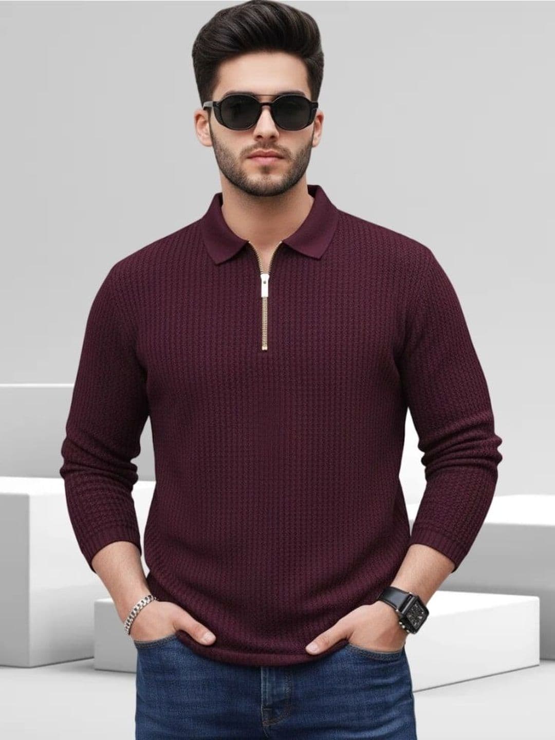 DADA IMPEX Men Polo Collar T-shirt - view 1