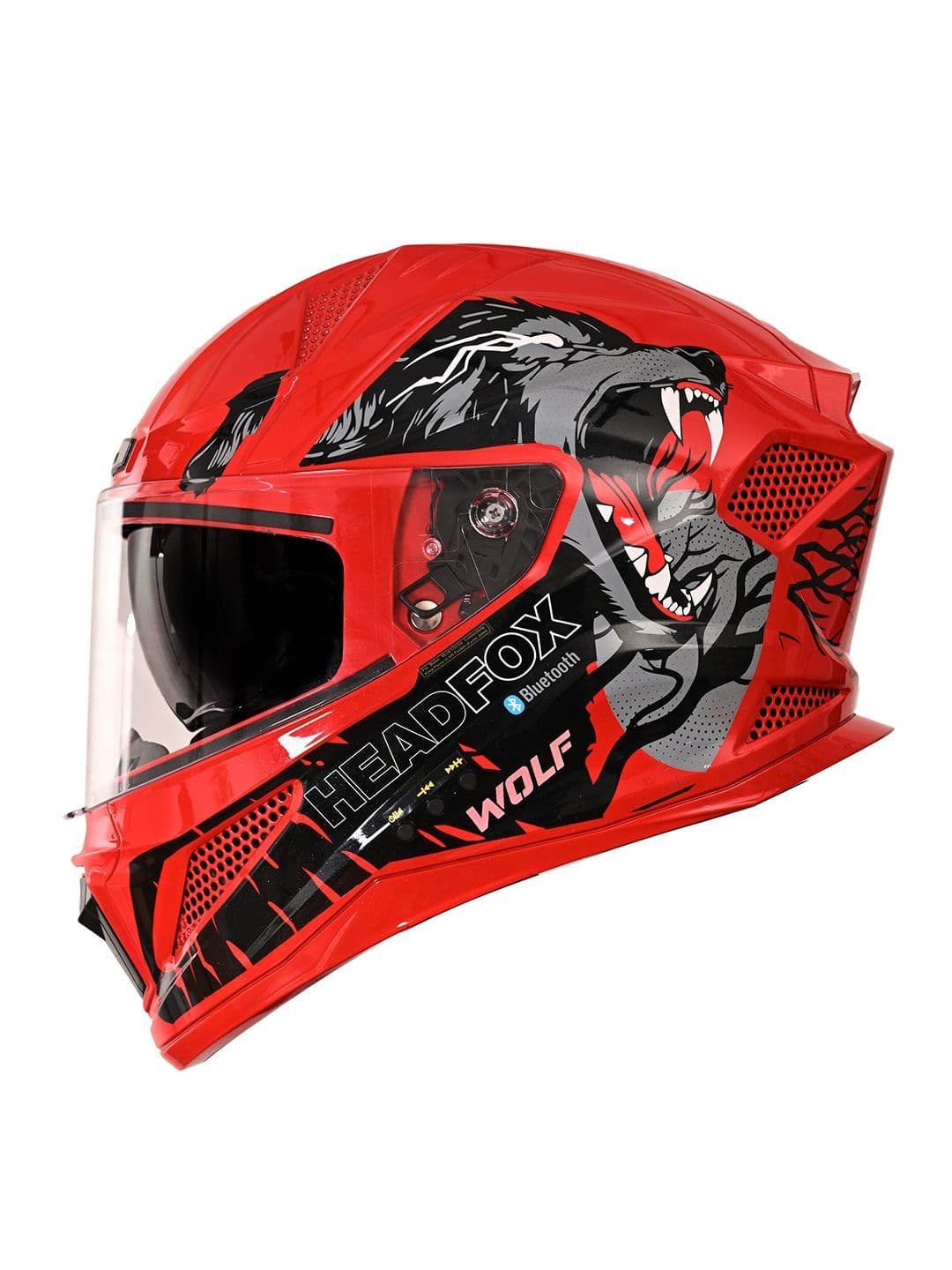 HEADFOX Men Wolf Smart Bluetooth Full Face Helmet - view 1