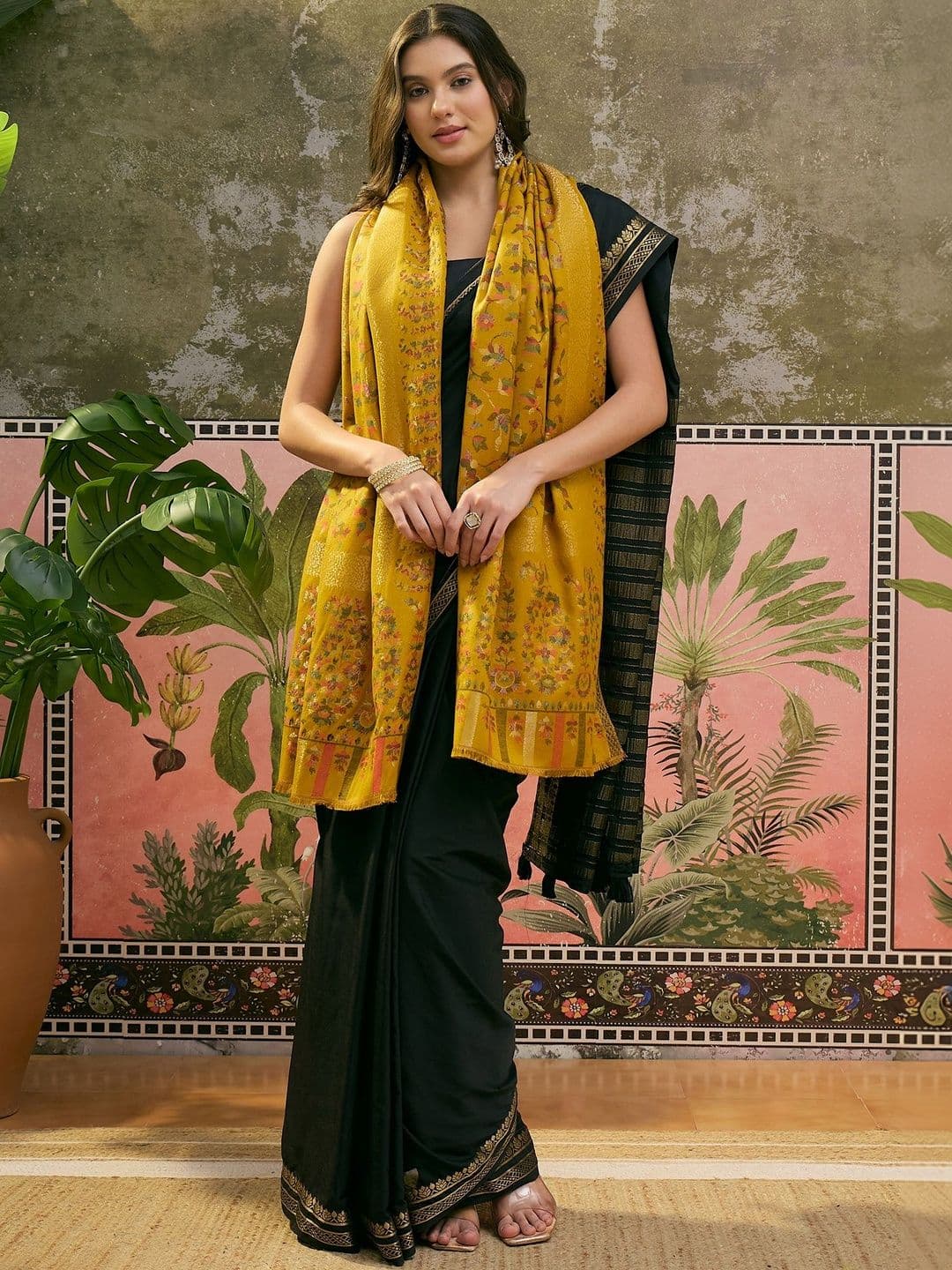 Sangria Women Pashmina Kashmiri Kaani Weave Shawl - view 1