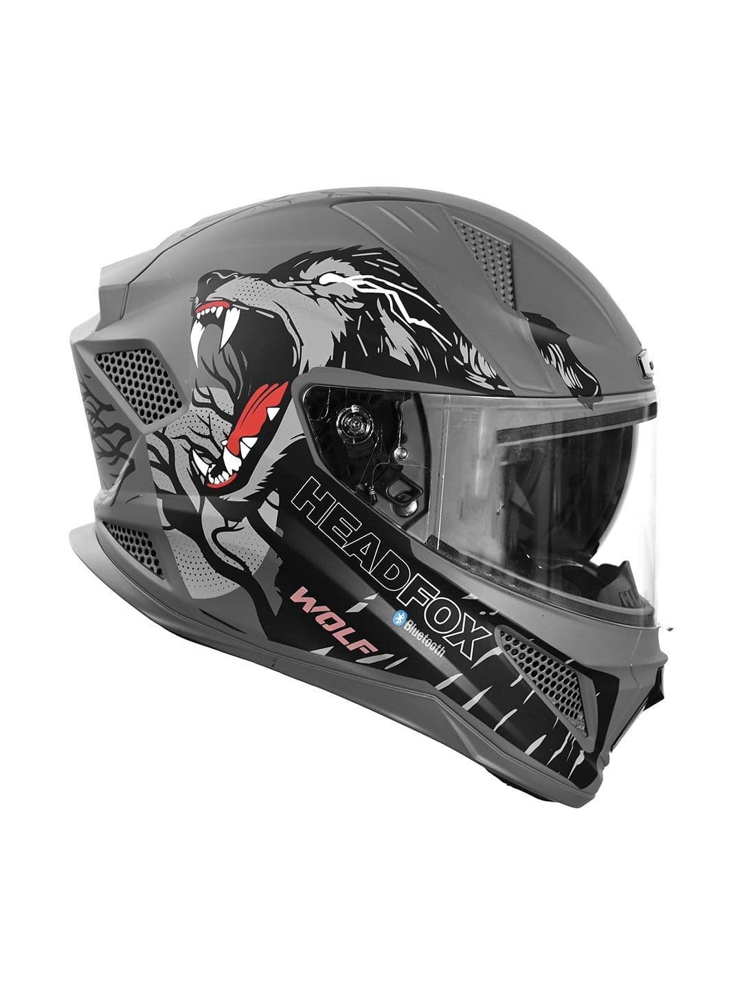 HEADFOX Men Wolf Smart Bluetooth Full Face Helmet - view 1