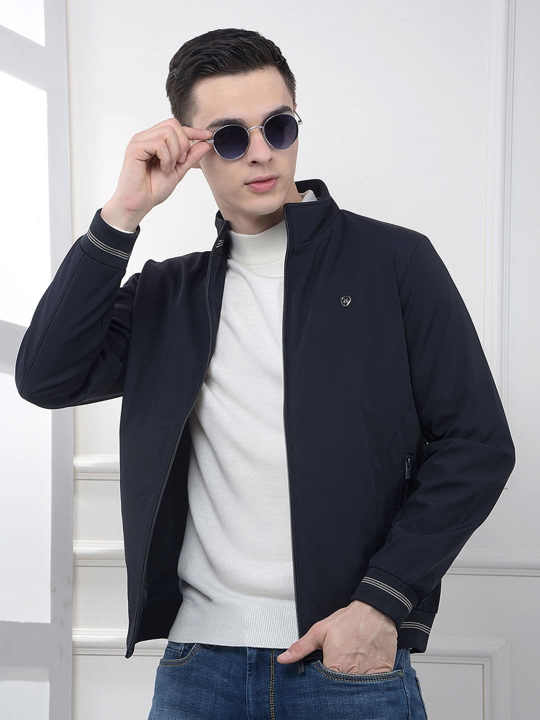 Crimsoune Club Mock Collar Lightweight Puffer Jacket - view 1