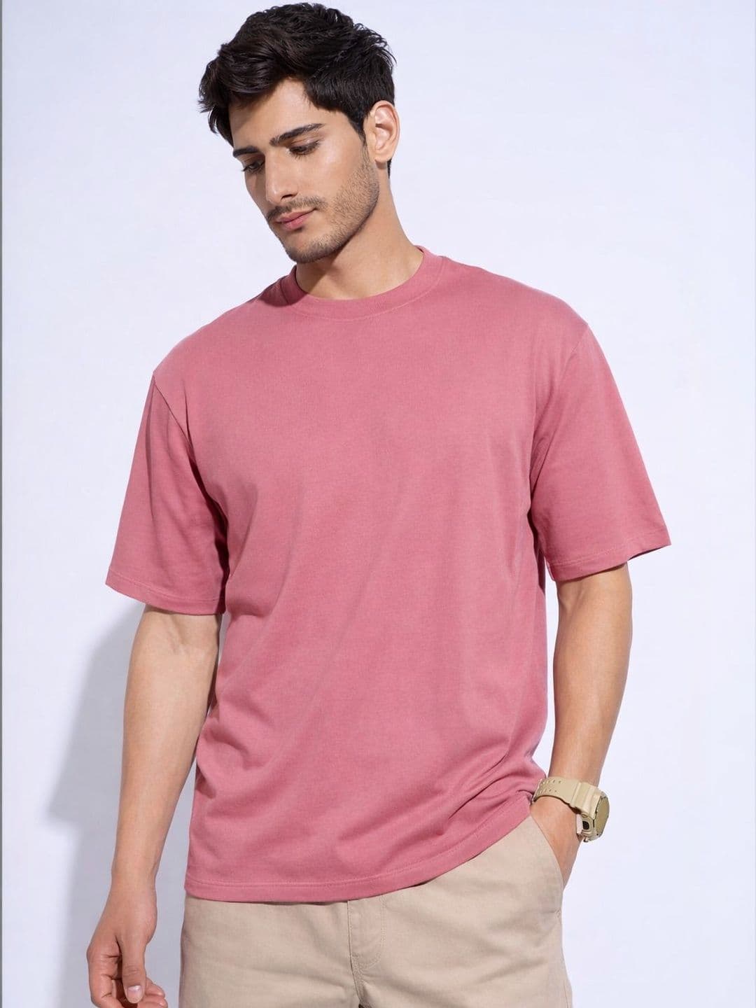 The Roadster Lifestyle Co Round Neck Oversized-Fit Tshirt - view 1