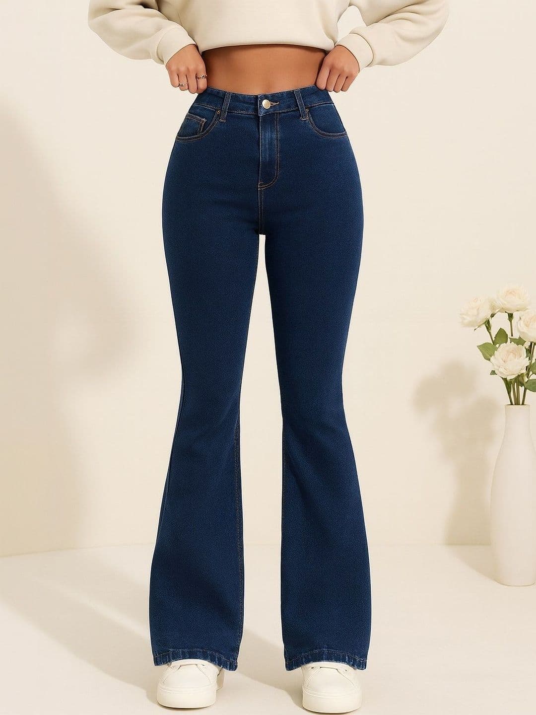 KASHIANXSTYLE Women Comfort Bootcut High-Rise Stretchable Jeans - view 1