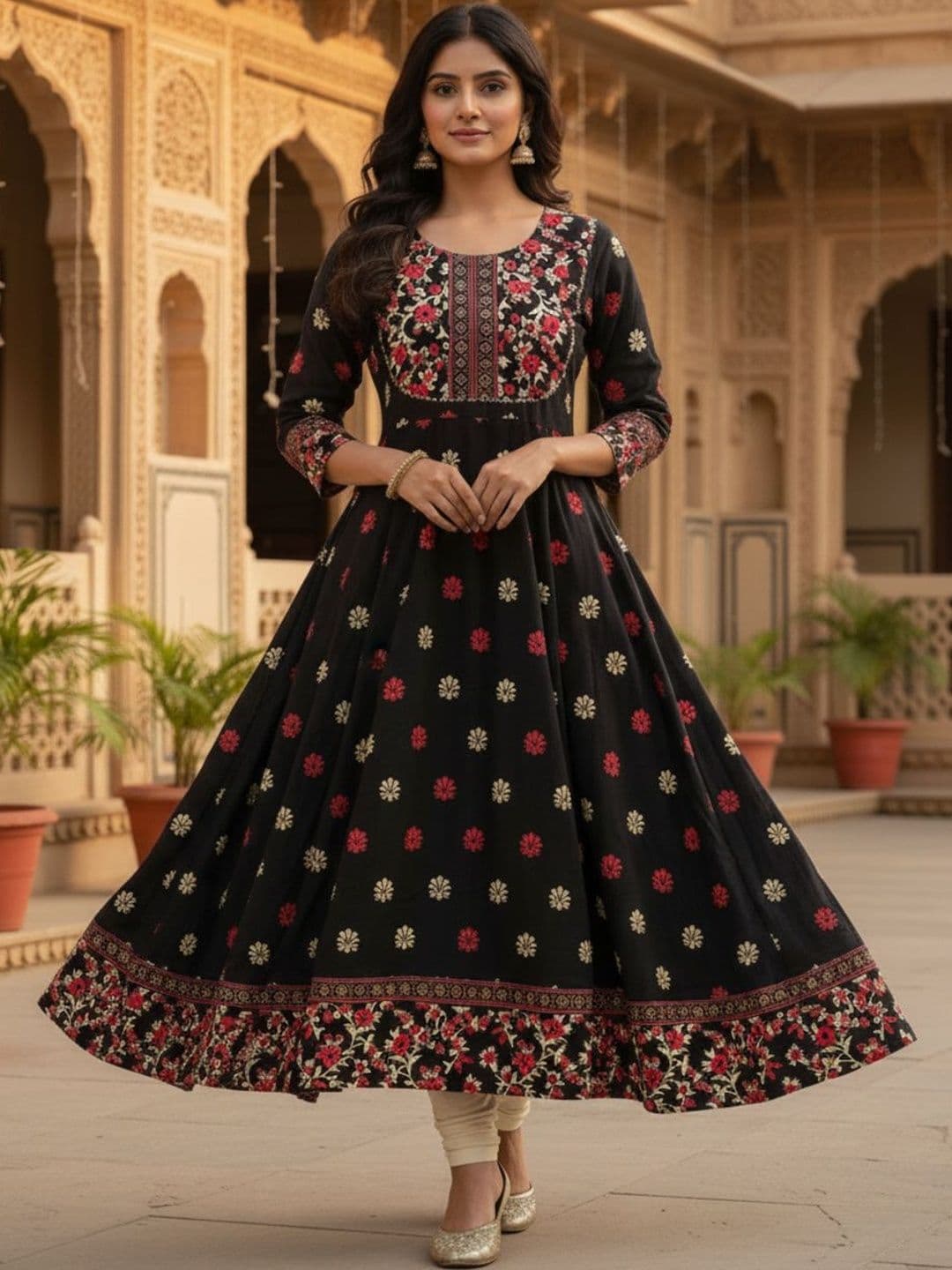ETZIN Anarkali Ethnic Dresses - view 1