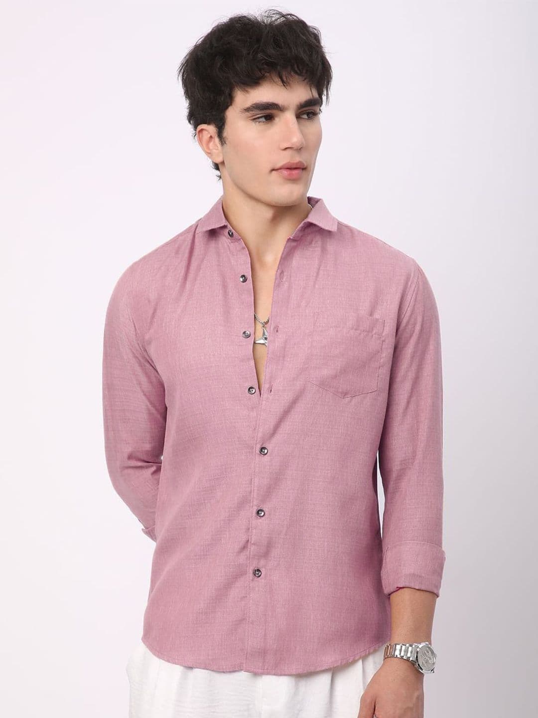 OQUENT Standard Spread Collar Regular Fit Shirt - view 1