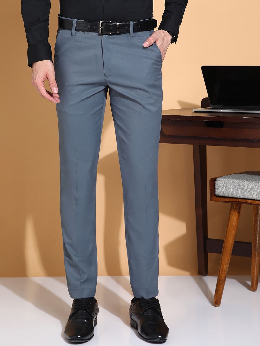 encore by INVICTUS Men Slim Fit Pleated Trousers - view 1