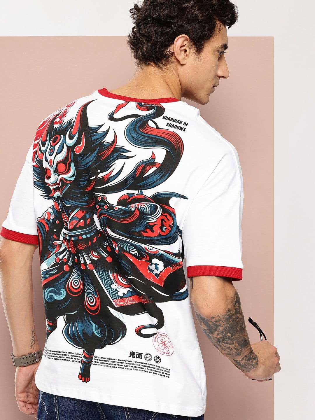 Stormborn Men Graphic Printed Drop-Shoulder Pure Cotton Oversized Fit T-shirt - view 1
