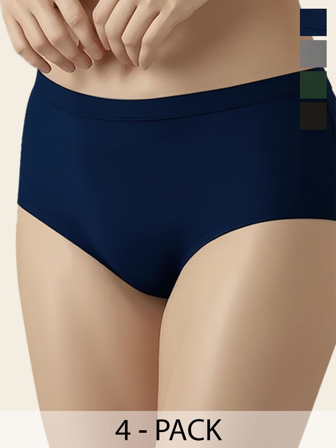 Moda Rapido Pack of 4 Mid-Rise Hipster Briefs - view 1