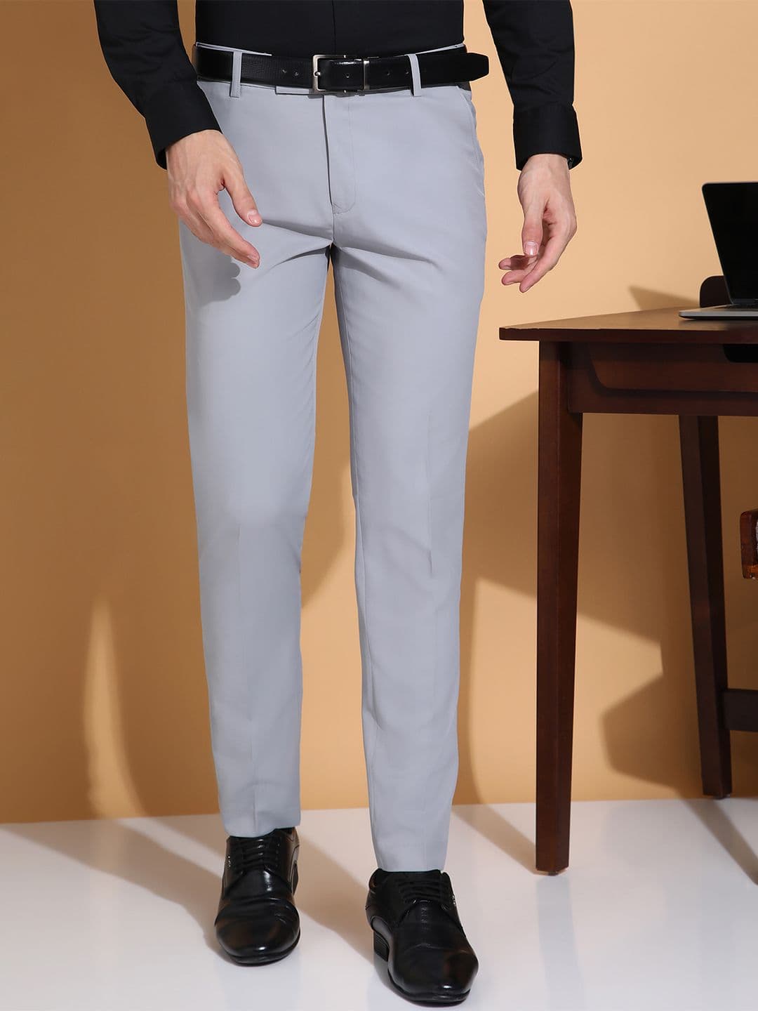 encore by INVICTUS Men Slim Fit Pleated Trousers - view 1