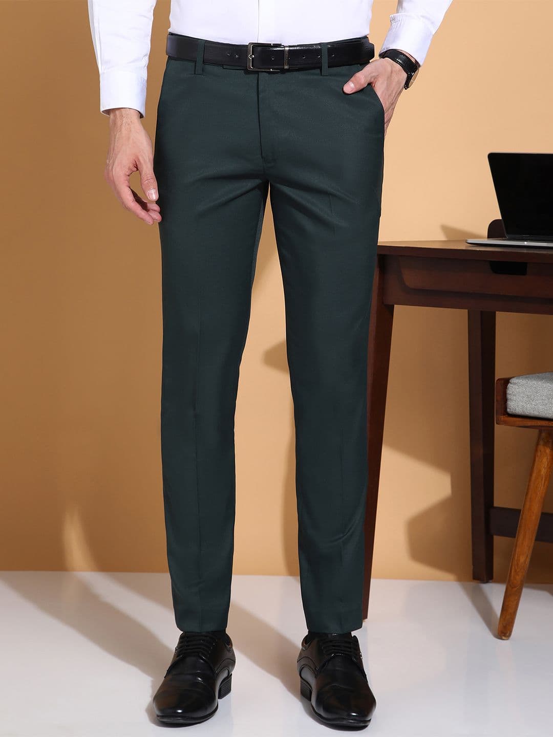 encore by INVICTUS Men Slim Fit Pleated Trousers - view 1