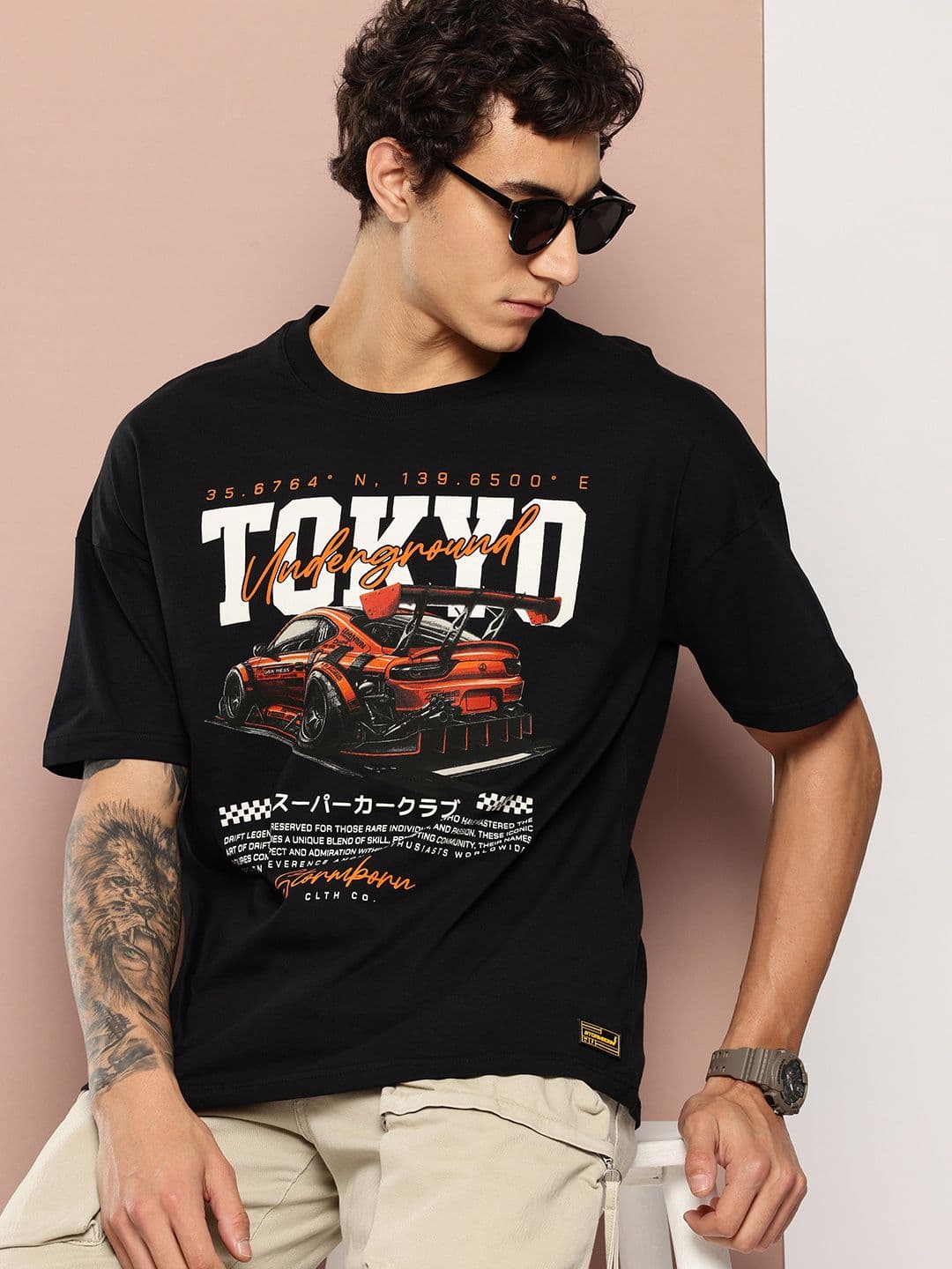 Stormborn Oversized Fit Graphic Printed Pure Cotton T-shirt - view 1