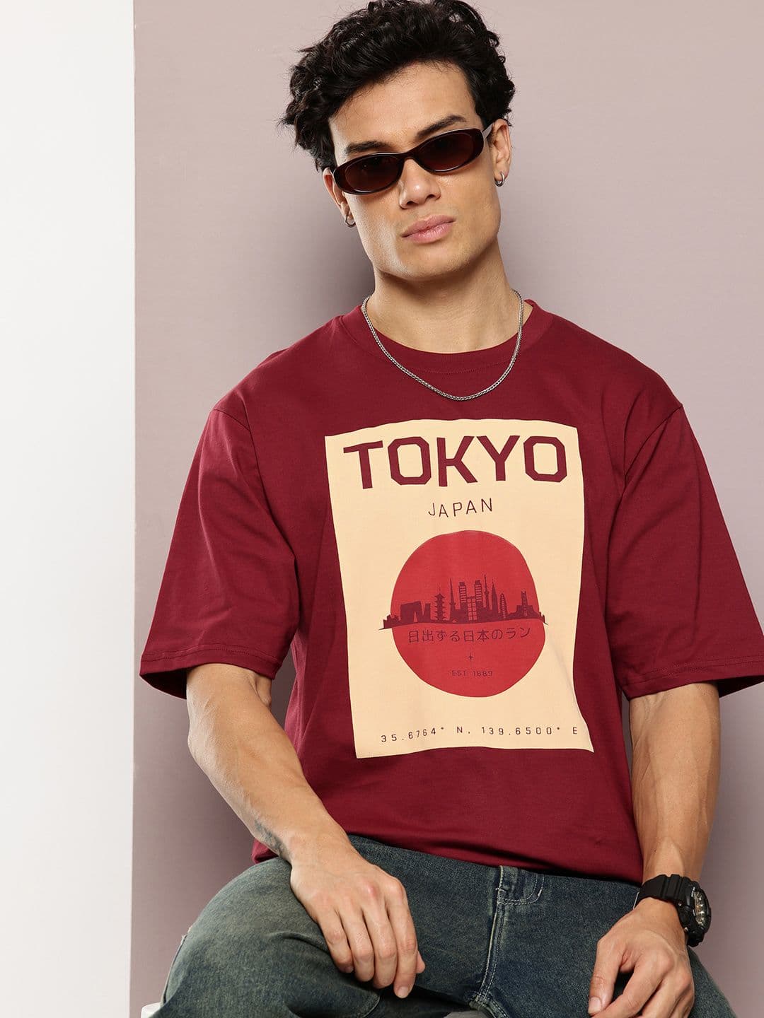 DILLINGER Men Printed Round Neck Oversized Tshirts - view 1
