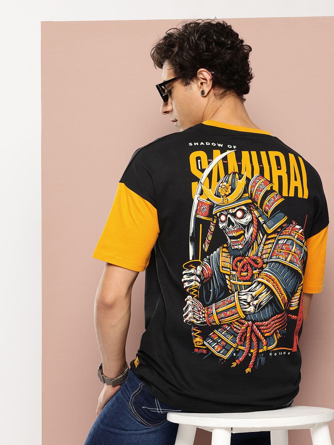 Stormborn Graphic Printed Drop-Shoulder Sleeves Oversized Pure Cotton T-shirt - view 1