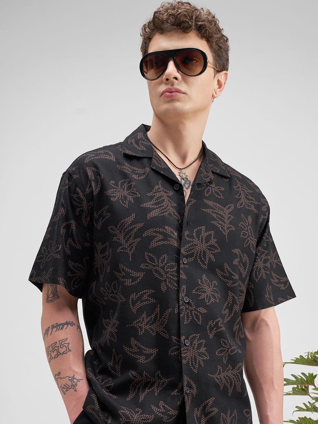HIGHLANDER Men Floral Printed Casual Shirt - view 1