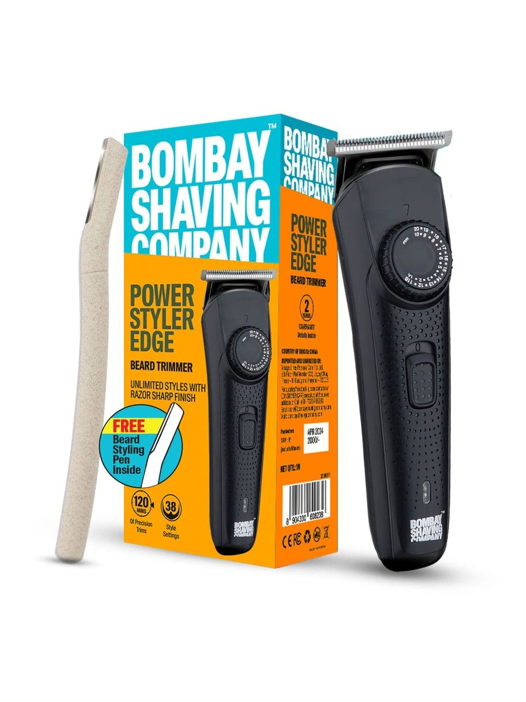 Bombay Shaving Company Flash Charging Beard Trimmer- Black - view 1