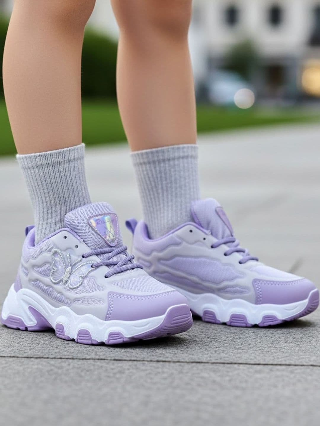 MUKUNDU Girls Textured Sneakers - view 1