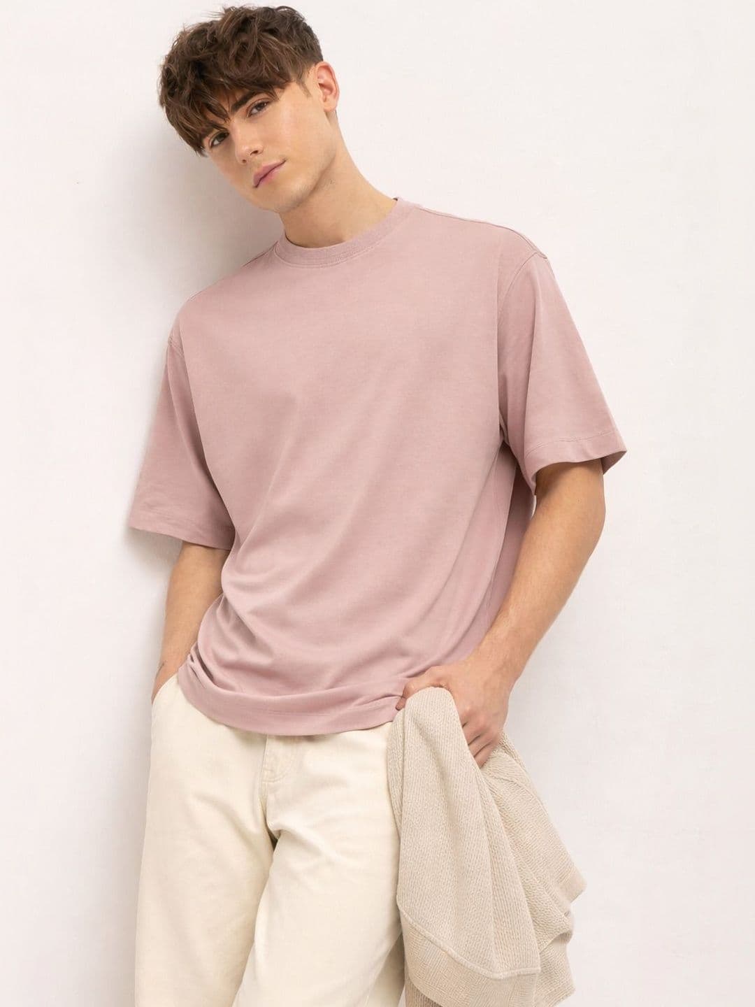 The Roadster Lifestyle Co Round Neck Oversized-Fit Tshirt - view 1