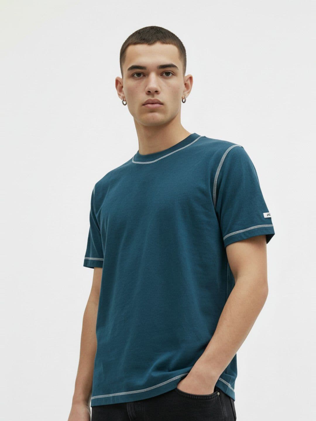 glitchez Contrast Stitch T-shirt - view 1
