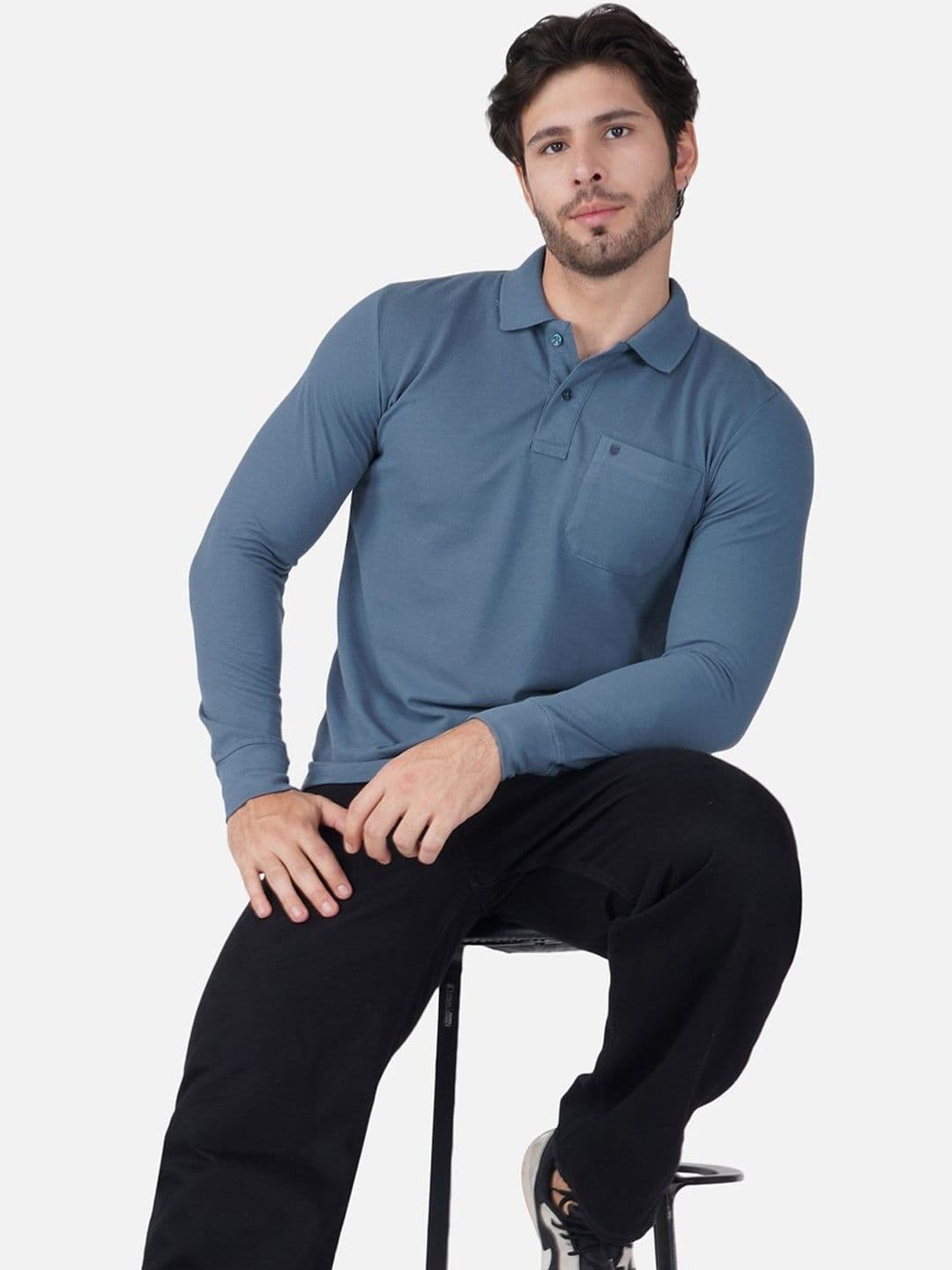 PRORIDERS Men Polo Collar Pockets T-shirt - view 1