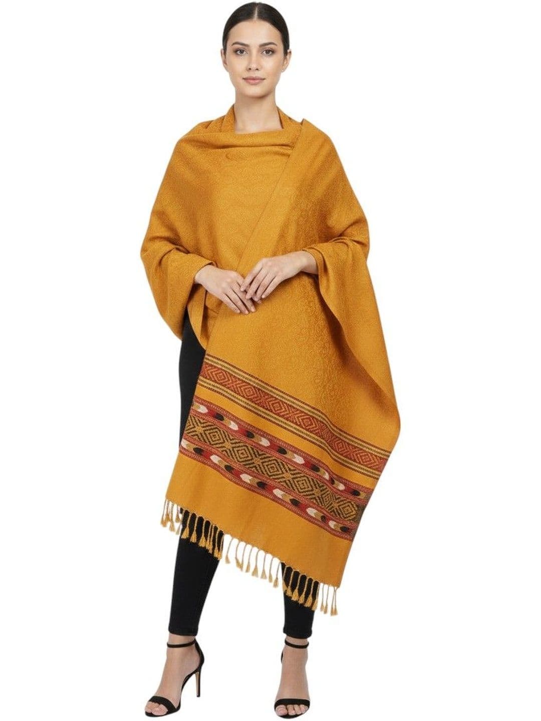 KAVIM Women Abstract Woven Design Shawl - view 1