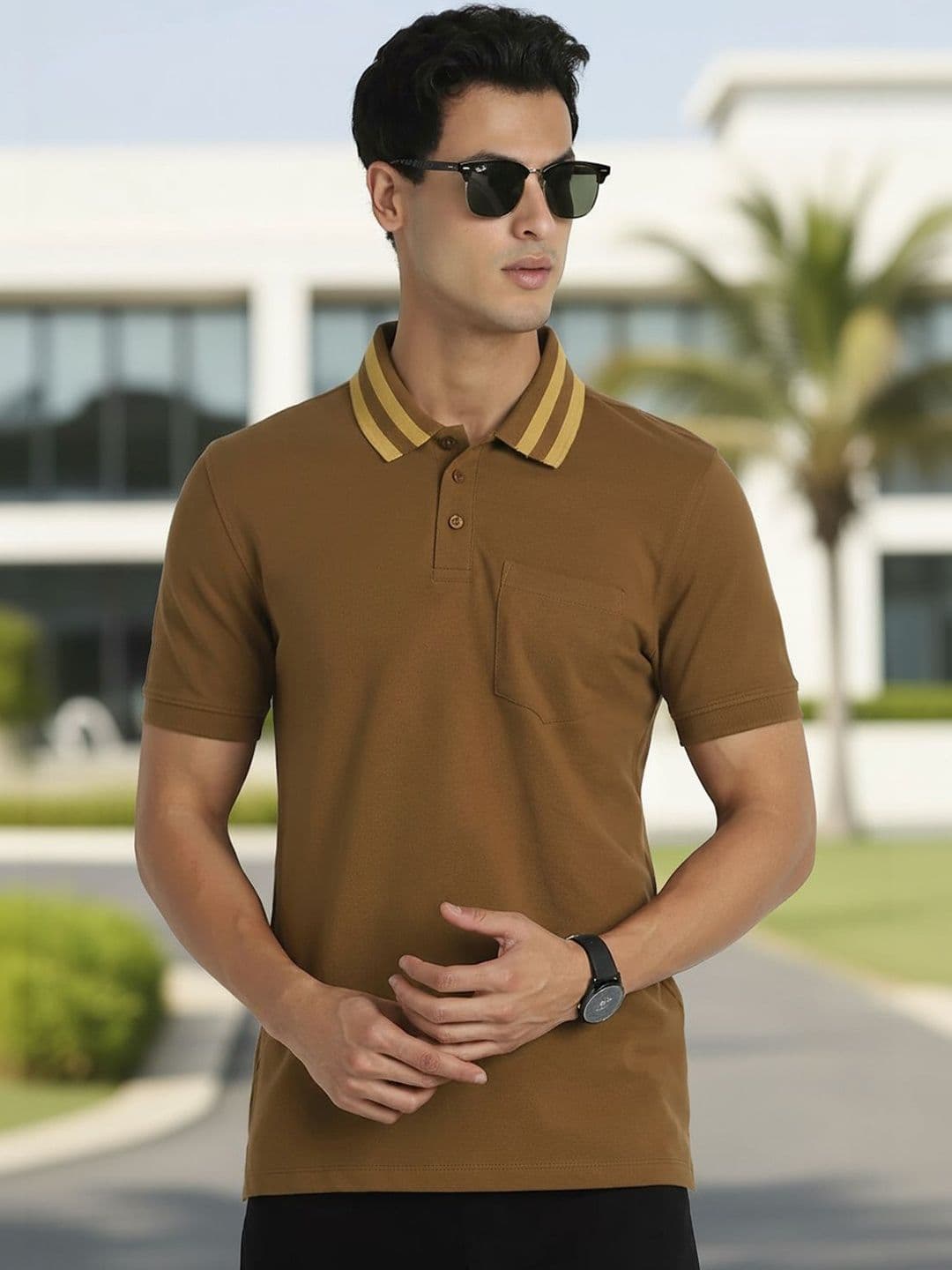 NOBERO Men Polo Collar T-shirt - view 1
