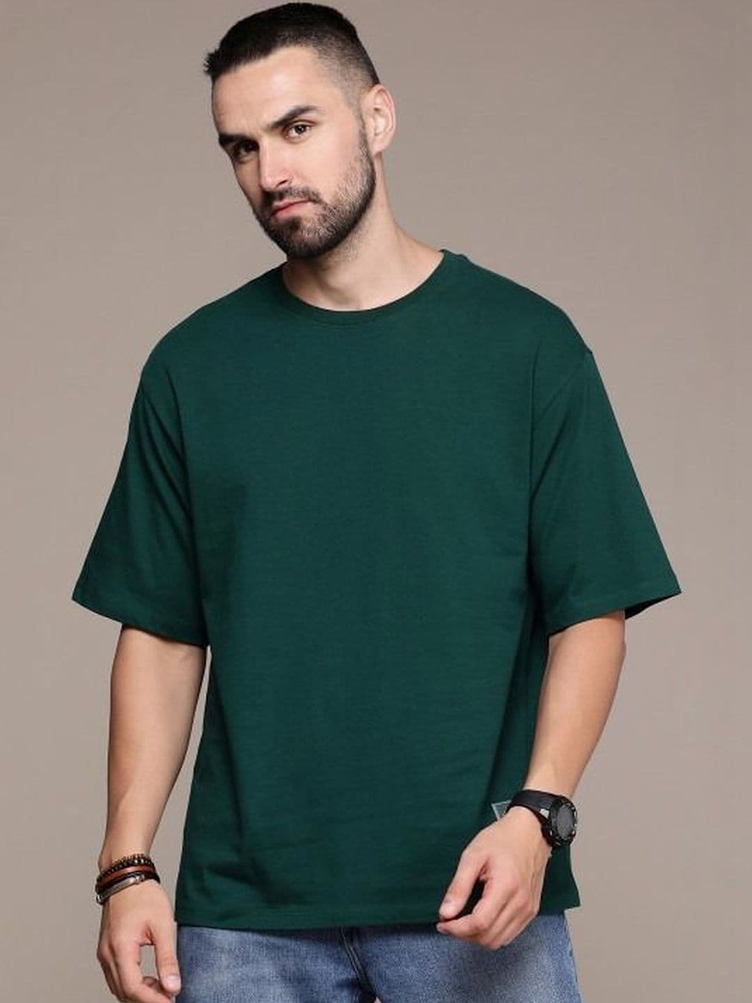 The Roadster Lifestyle Co Round Neck Oversized-Fit Tshirt - view 1