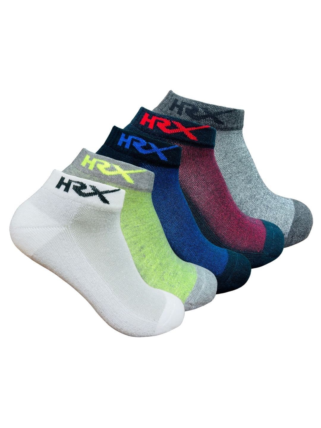 HRX by Hrithik Roshan Men Pack Of 5 Ankle Length Socks - view 1