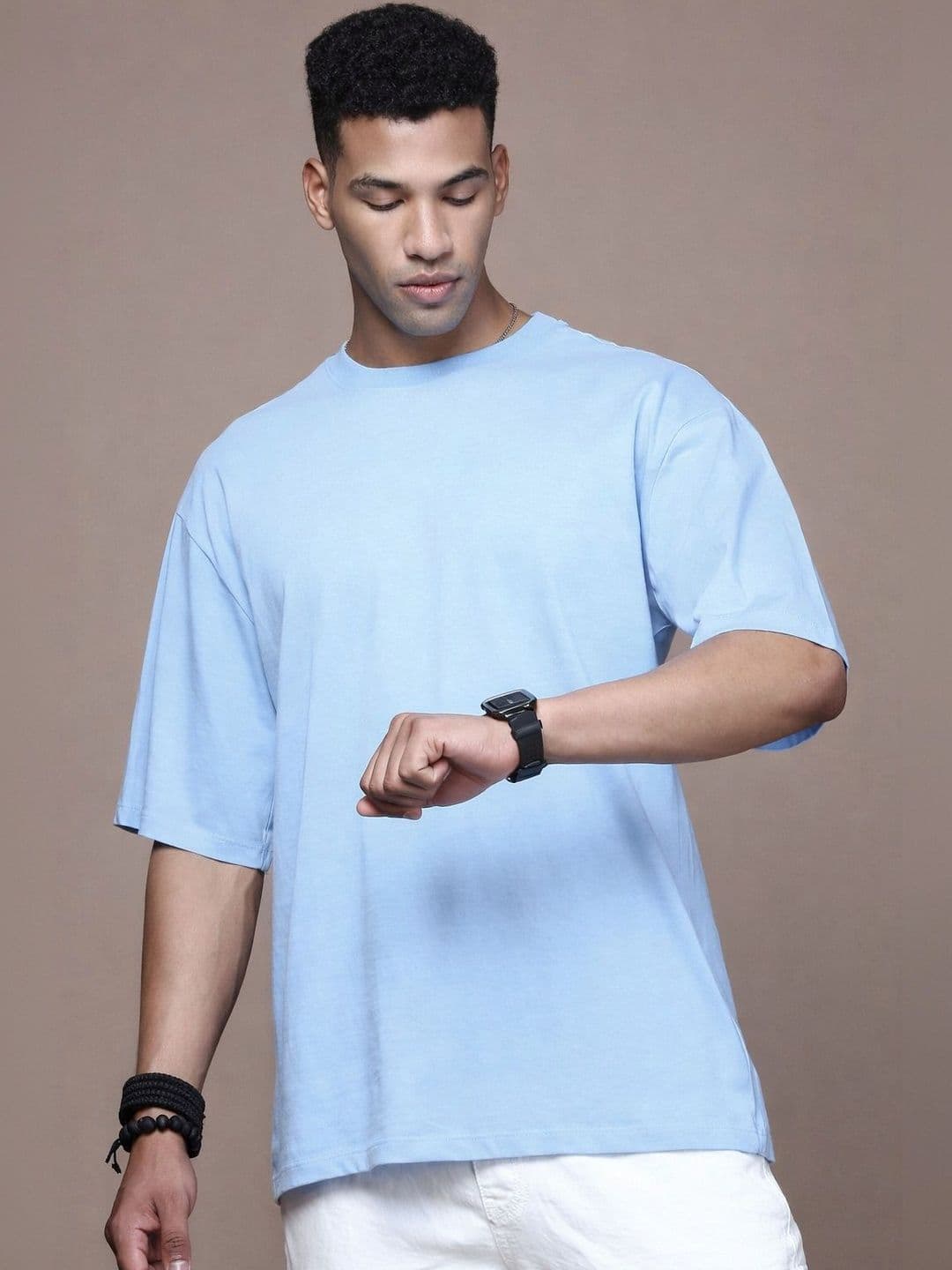 The Roadster Lifestyle Co Round Neck Oversized-Fit Tshirt - view 1