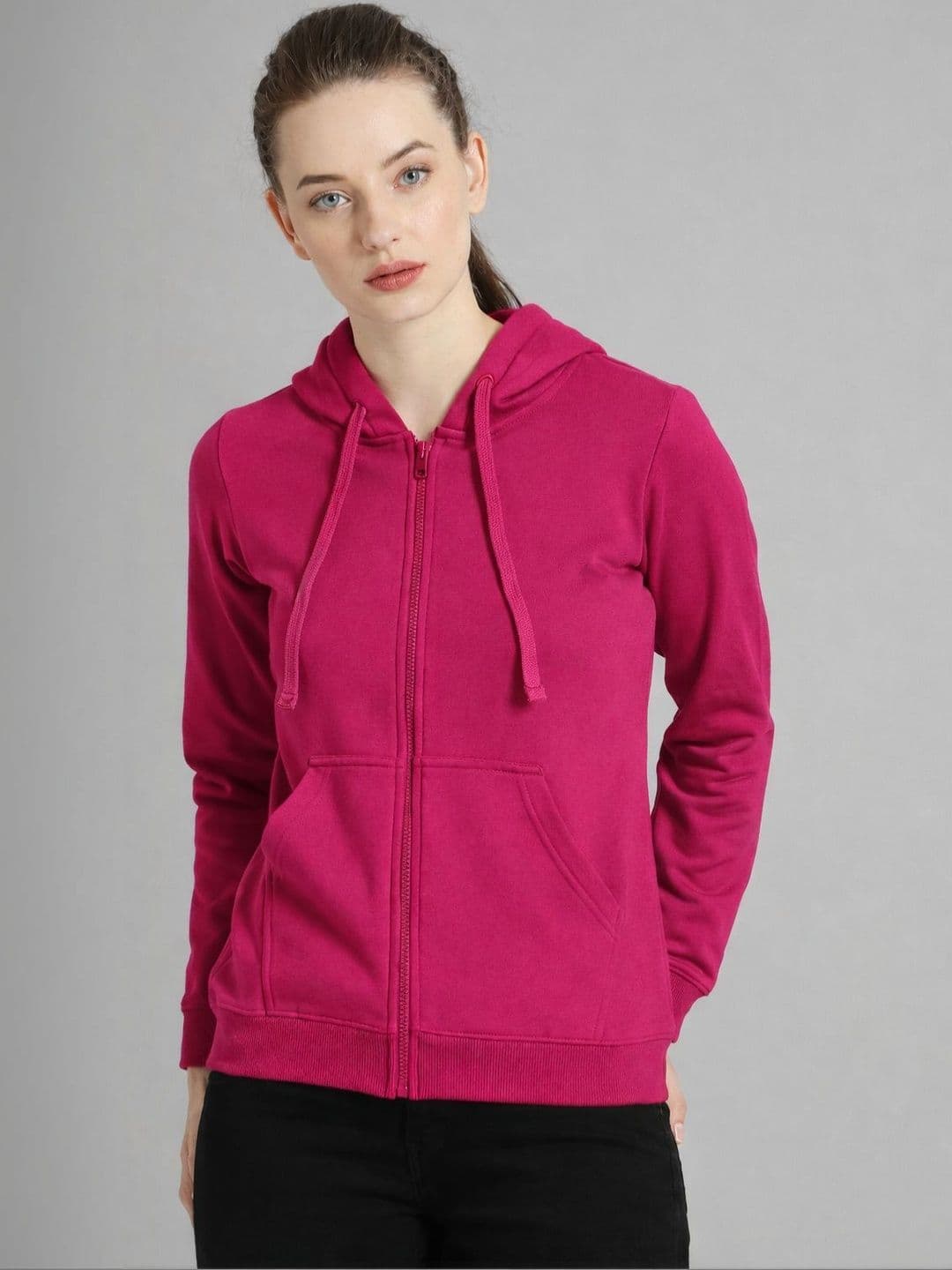 The Roadster Lifestyle Co Hooded Front-Open Sweatshirts - view 1