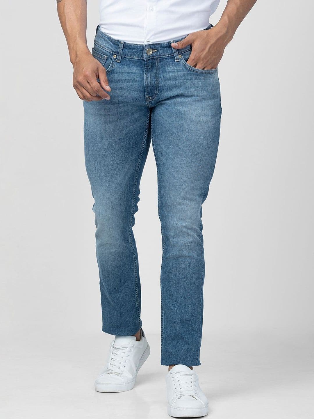 SPYKAR Men Slim Fit Low-Rise Light Fade Stretchable Jeans - view 1