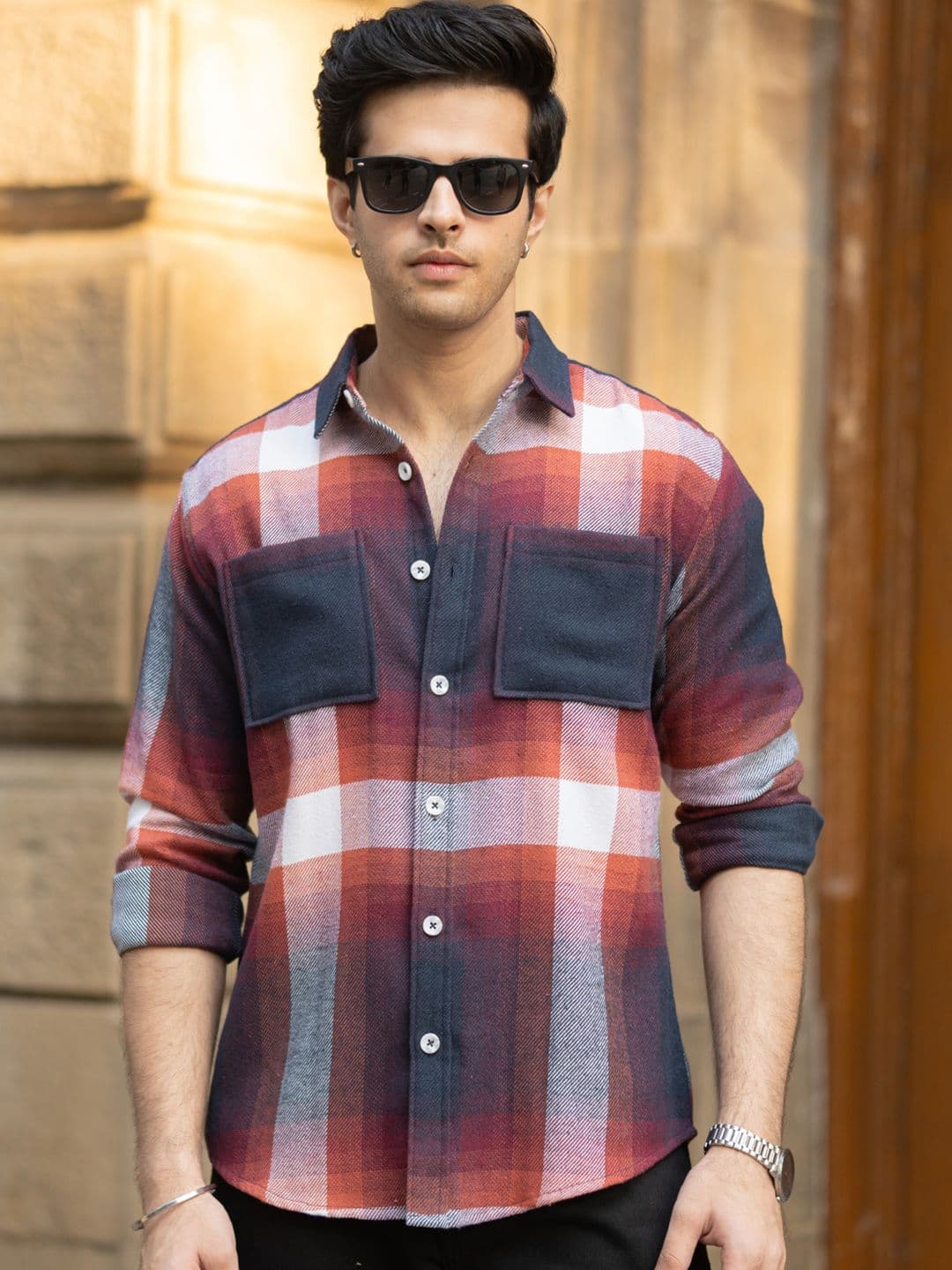 Powerlook Men Checked Casual Shirt - view 1