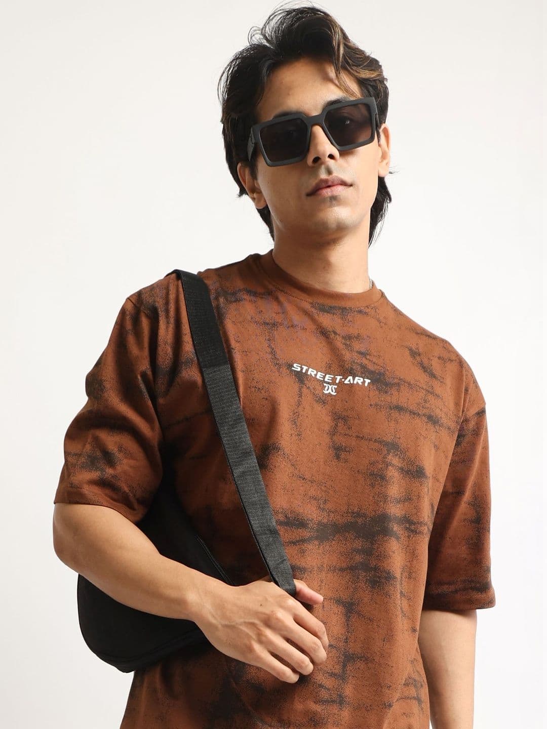 Maniac Men Tie and Dye Dyed Drop-Shoulder Sleeves T-shirt - view 1