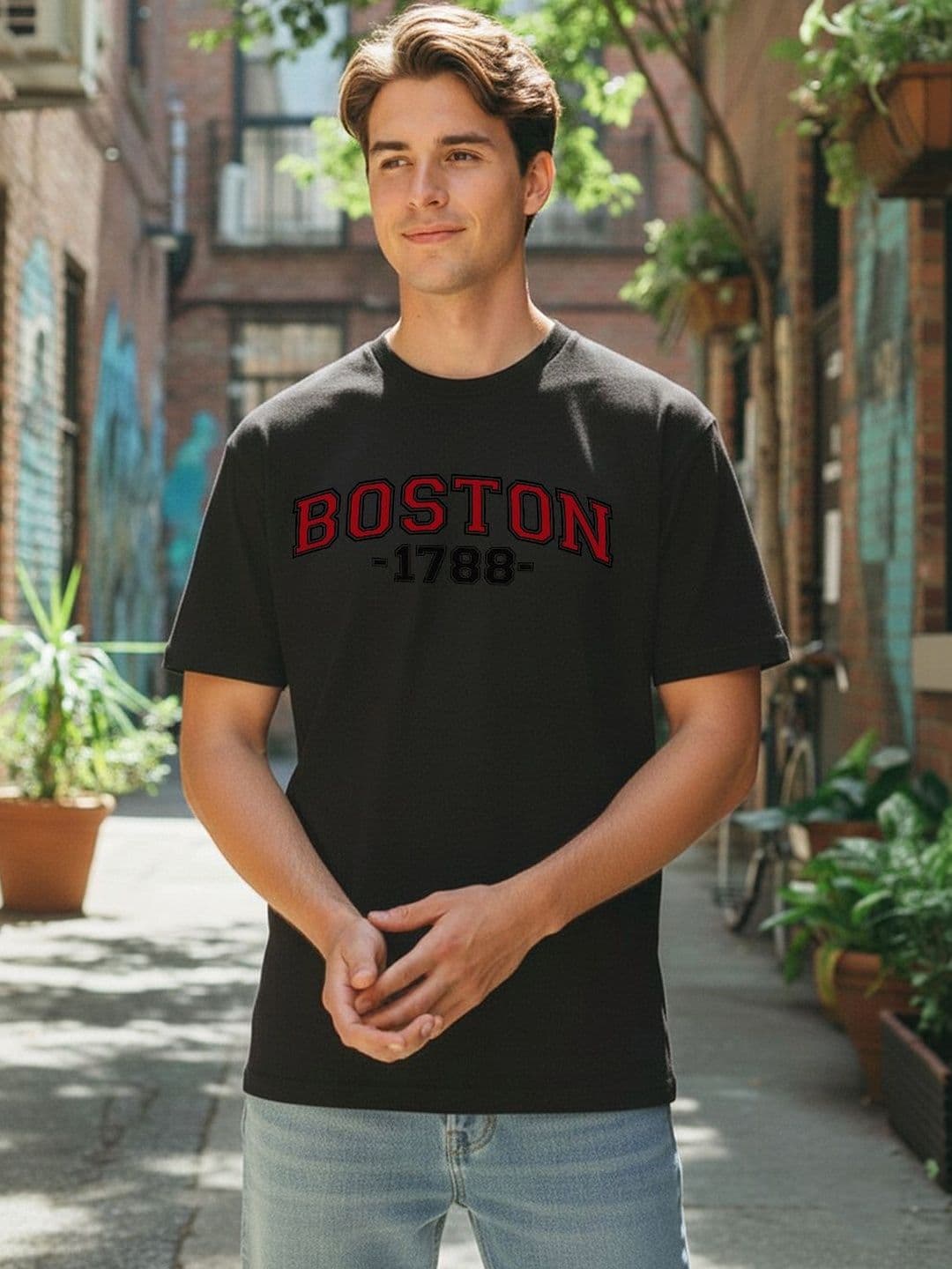 Moda Rapido Men Typography Printed T-shirt - view 1