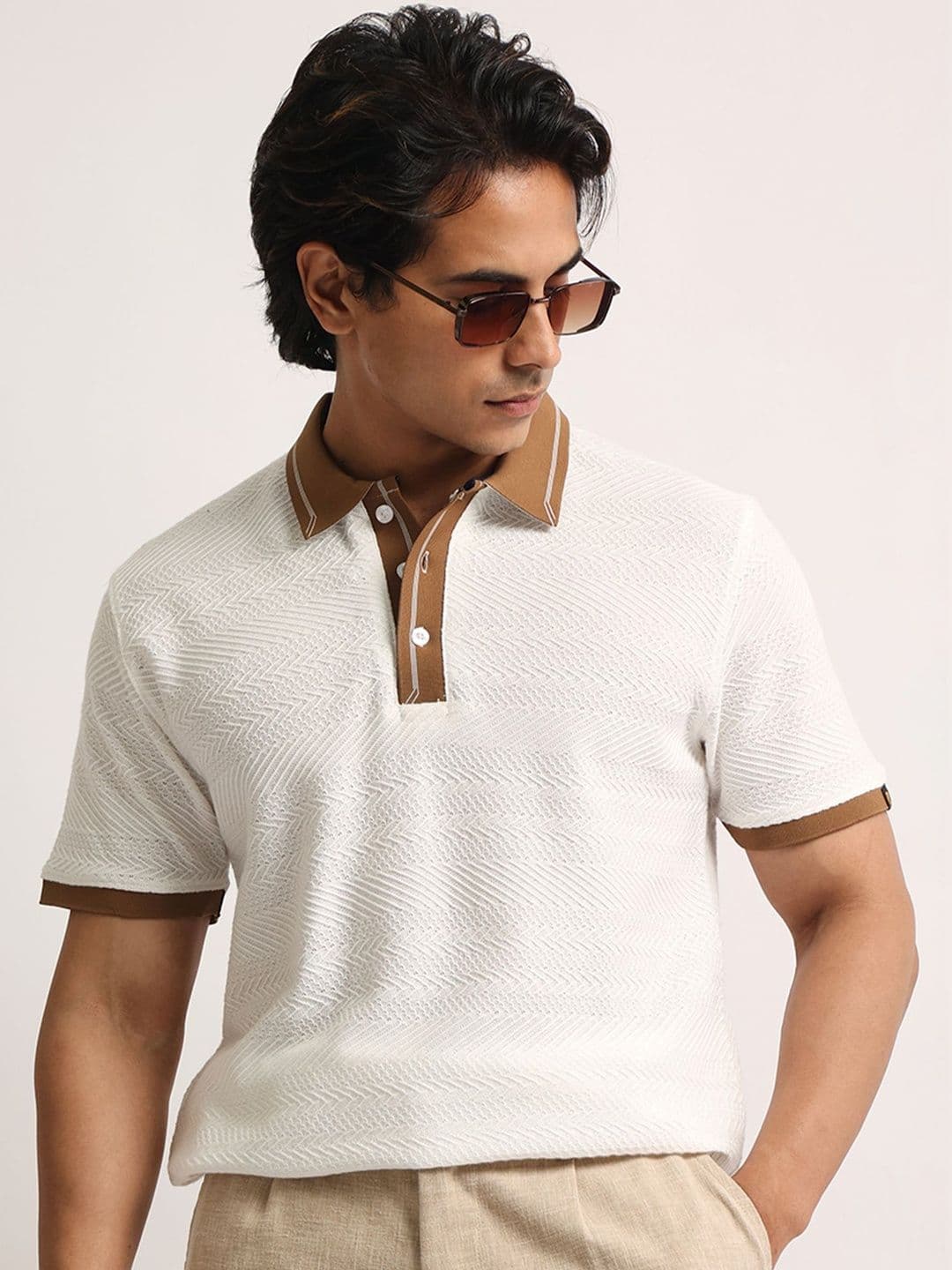 Maniac Men Polo Collar T-shirt - view 1