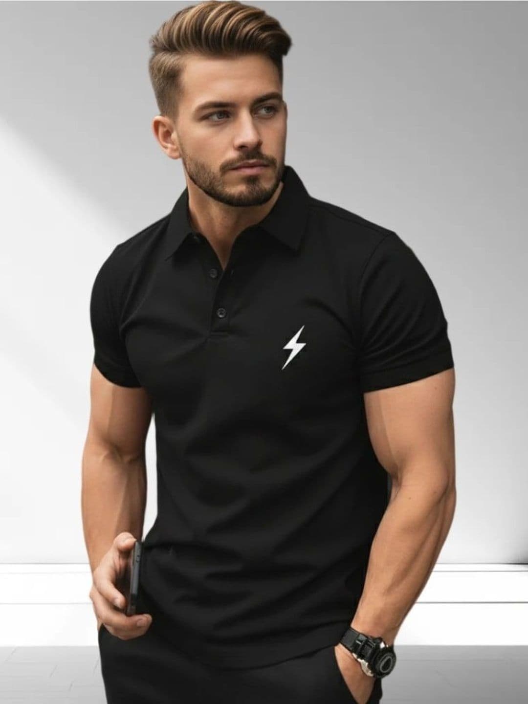 SZN Men Polo Collar T-shirt - view 1