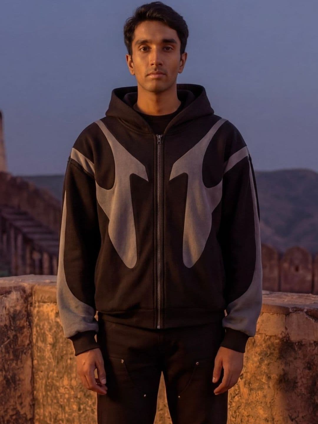 EVERDION Men Colourblocked Open Front Jacket - view 1