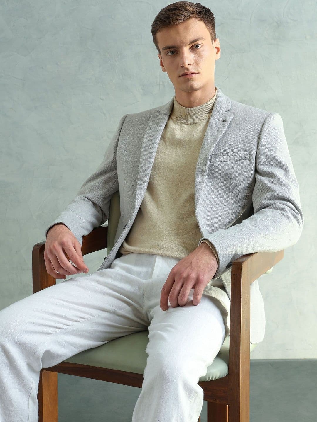 Arrow Men Notched Lapel Long Sleeves Single Breasted Blazers - view 1