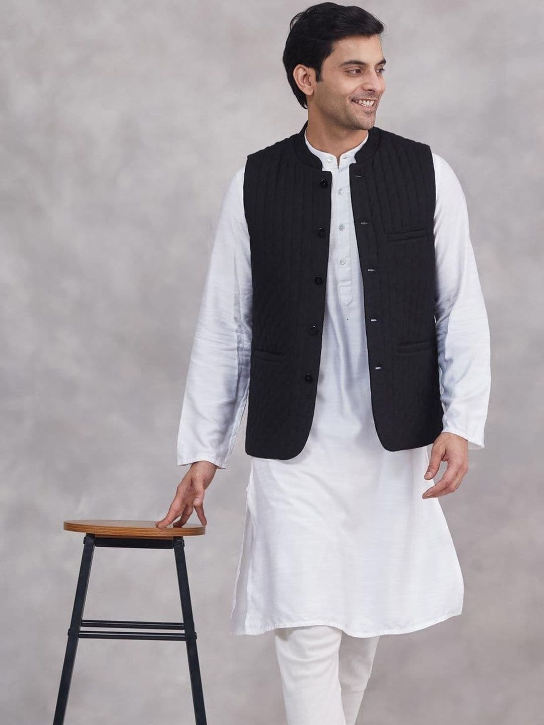 Fabindia Mandarin Collared Nehru Jackets - view 1