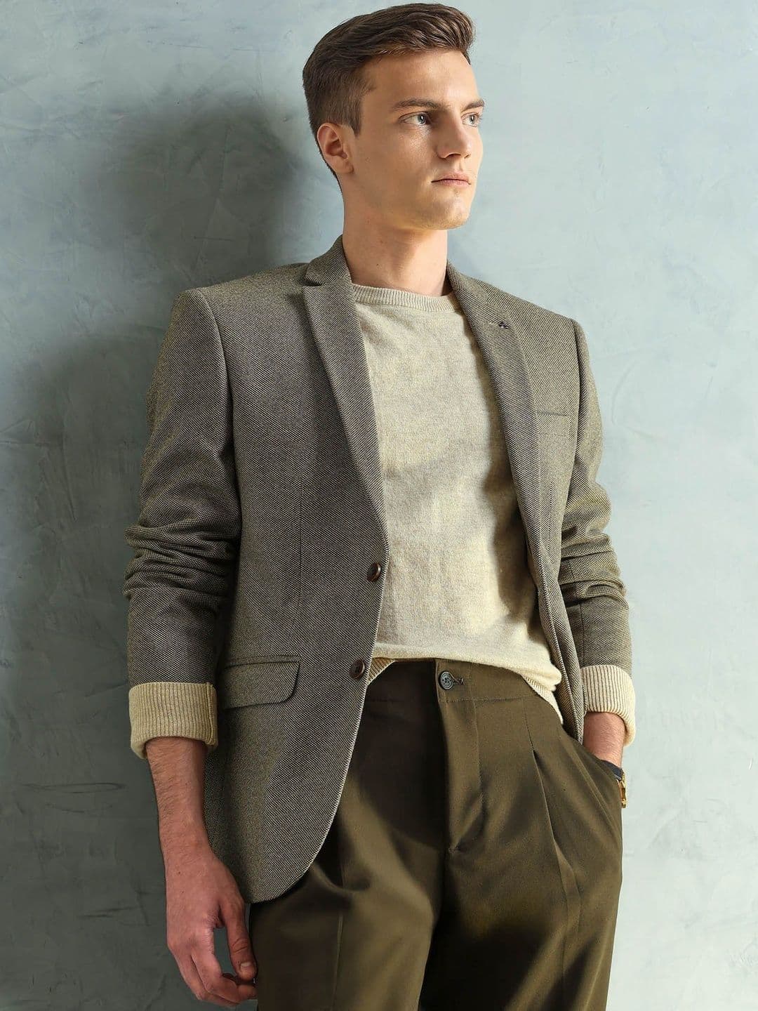 Arrow Men Notched Lapel Long Sleeves Single Breasted Blazers - view 1