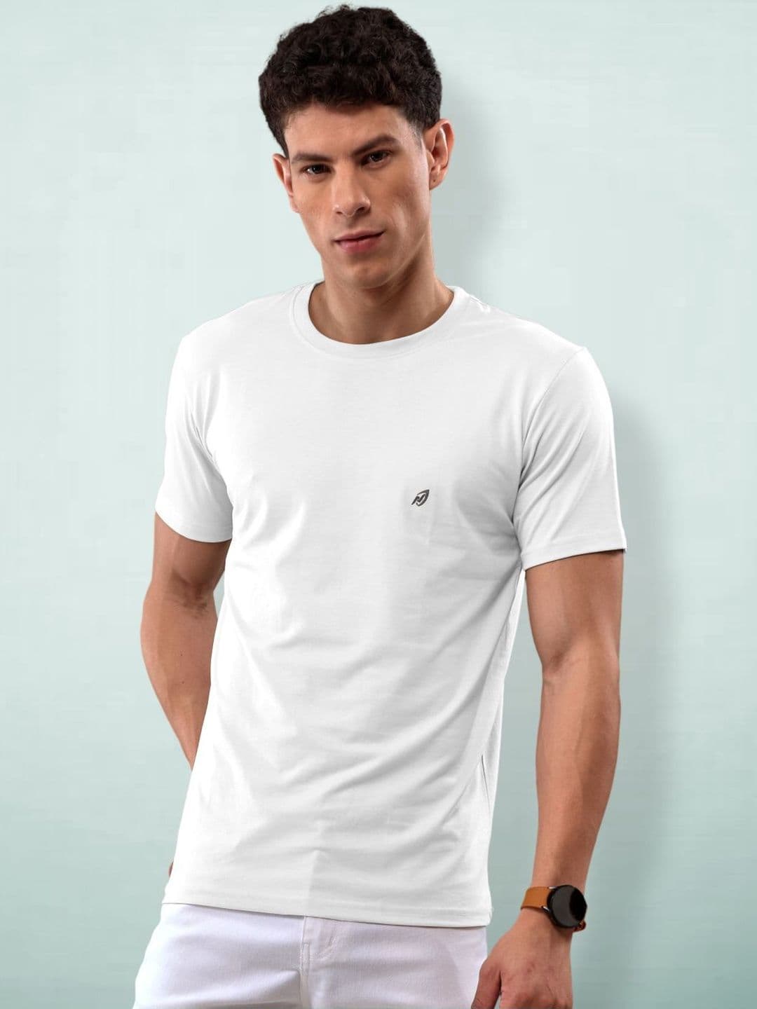 LUX NITRO Men Cotton Round Neck Short Sleeves Lounge T-Shirt - view 1