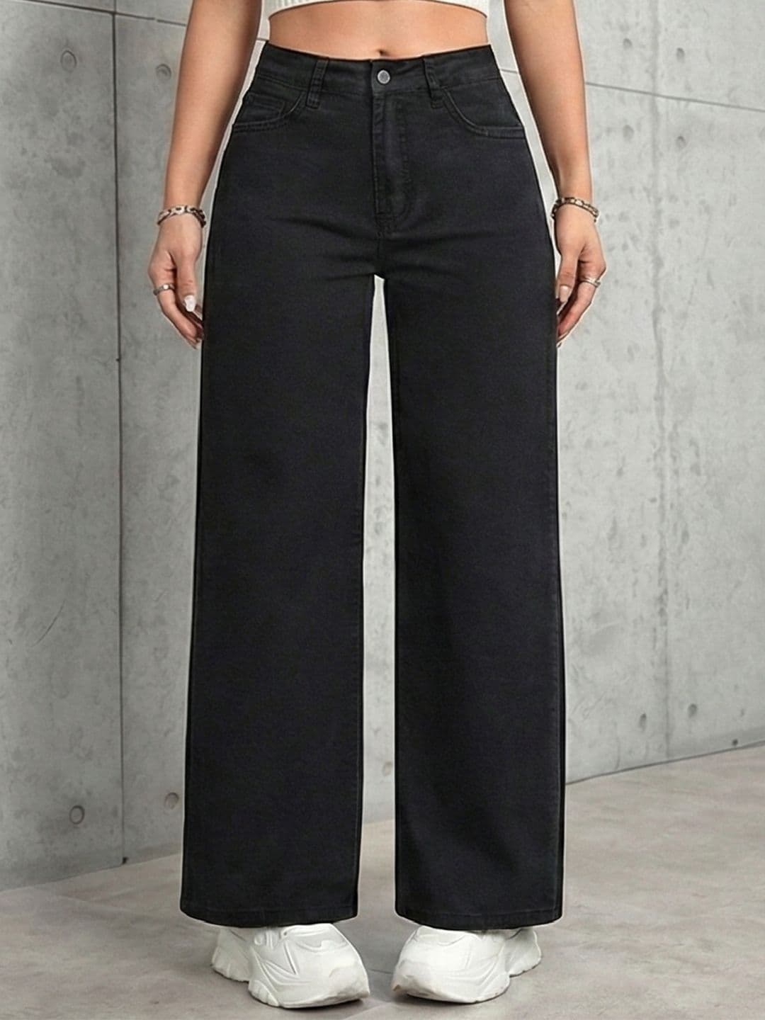 Shrutika Women Jean Wide Leg High-Rise Stretchable Jeans - view 1