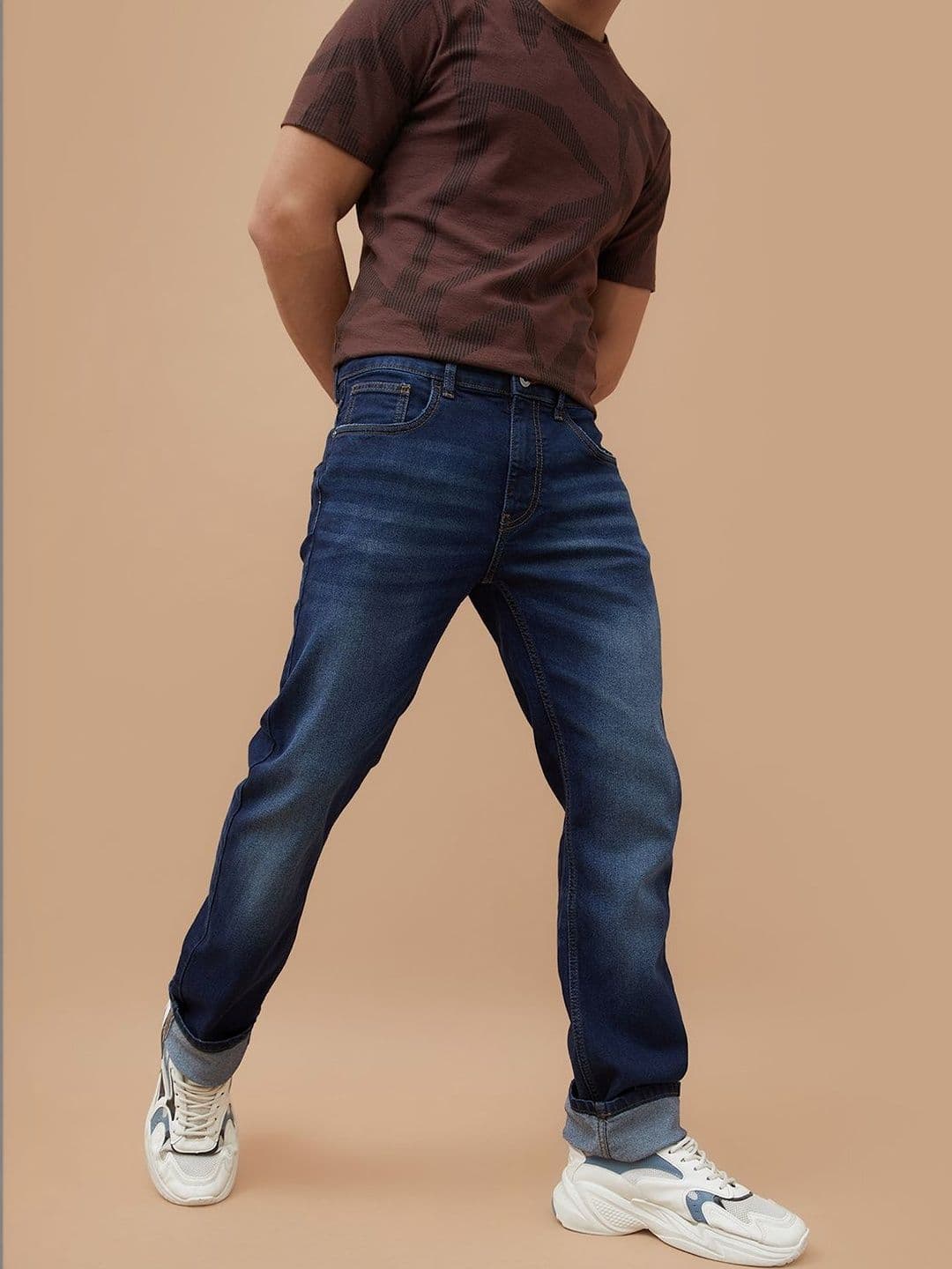 Forca by Lifestyle Men Slim Fit Mid-Rise Light Fade Jeans - view 1