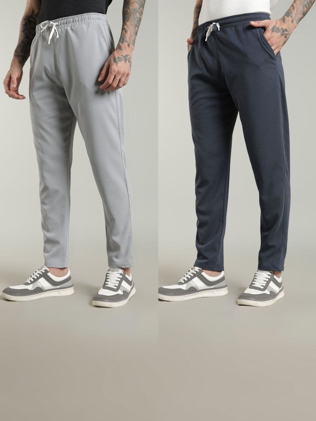 JAMES&GEORGE Men Pack Of 2 Cotton Track Pants - view 1