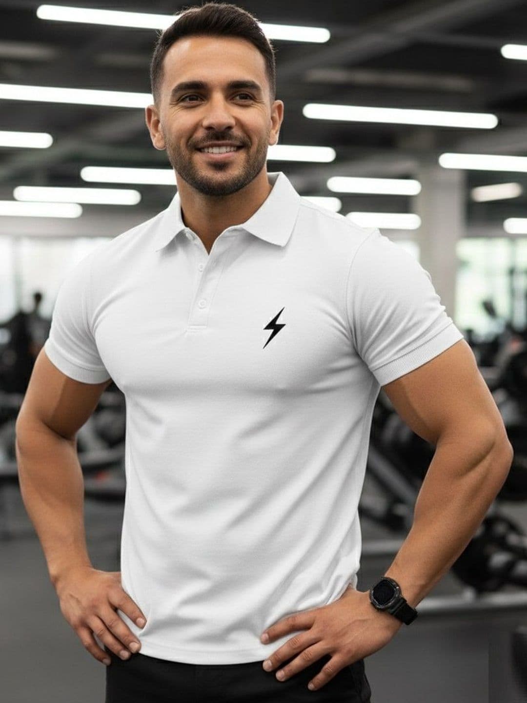 SZN Men Printed Polo Collar T-shirt - view 1