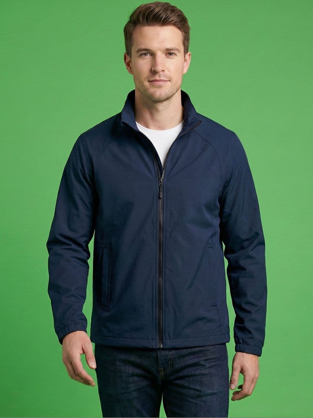 The Roadster Lifestyle Co Mock Collar Open Front Jacket - view 1