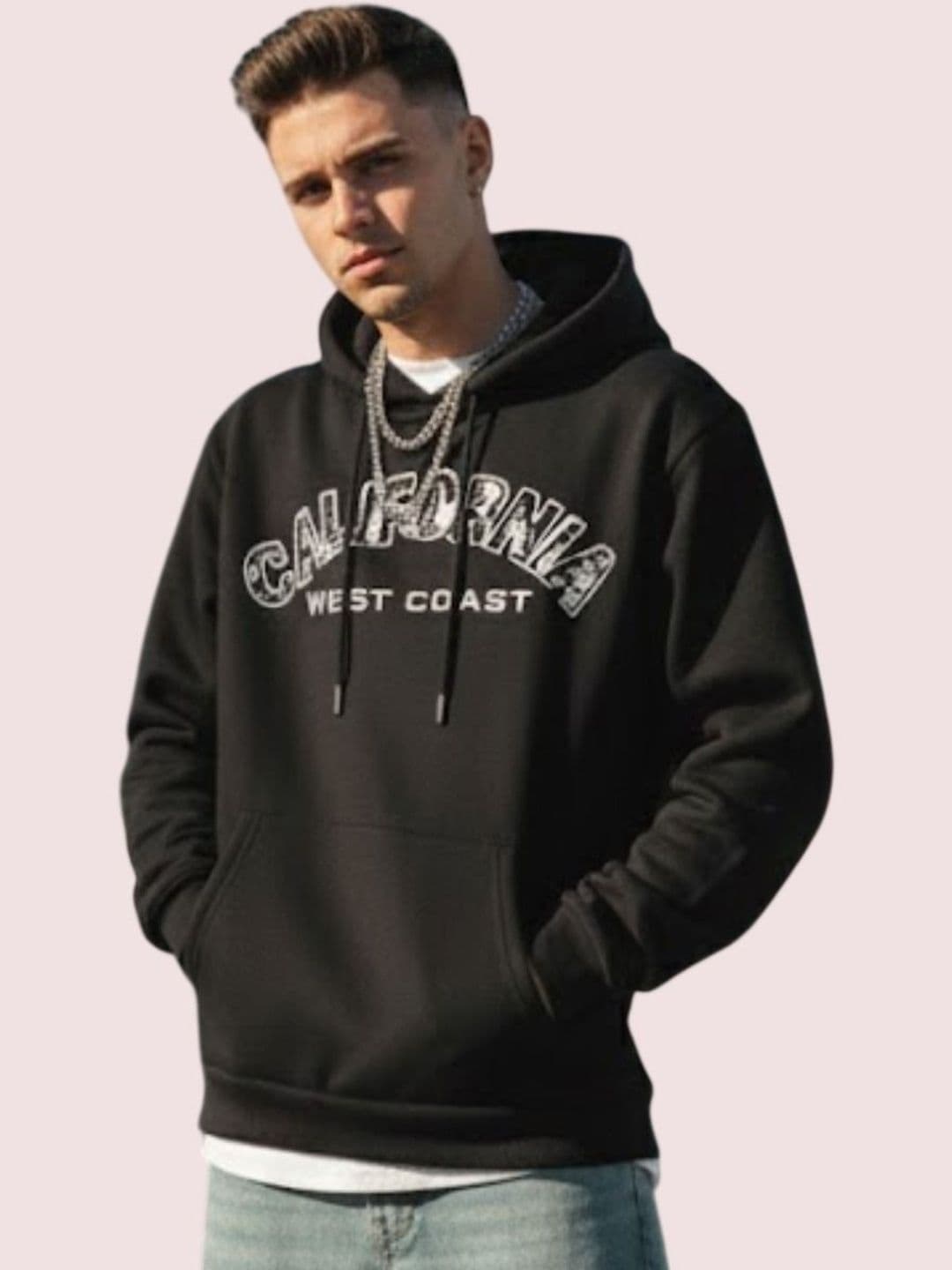 Mast & Harbour Men Printed Hooded Sweatshirt - view 1