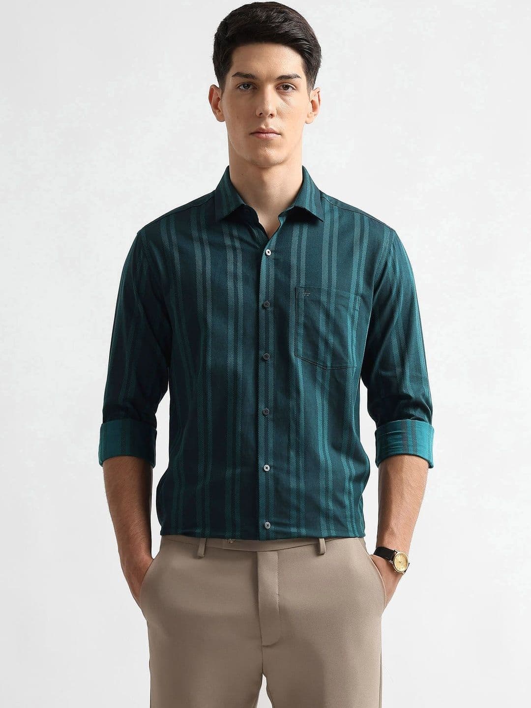 Arrow Men Slim Fit Striped Casual Shirt - view 1