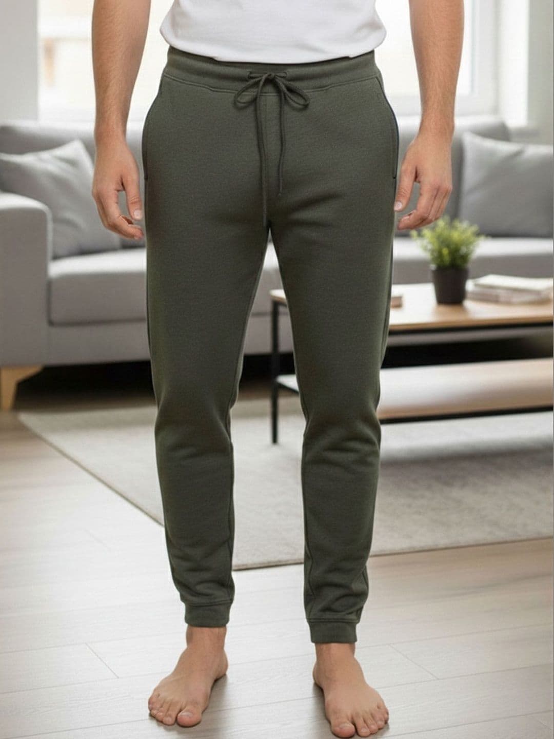 The Roadster Lifestyle Co Cotton Mid-Rise Joggers Lounge Pants - view 1