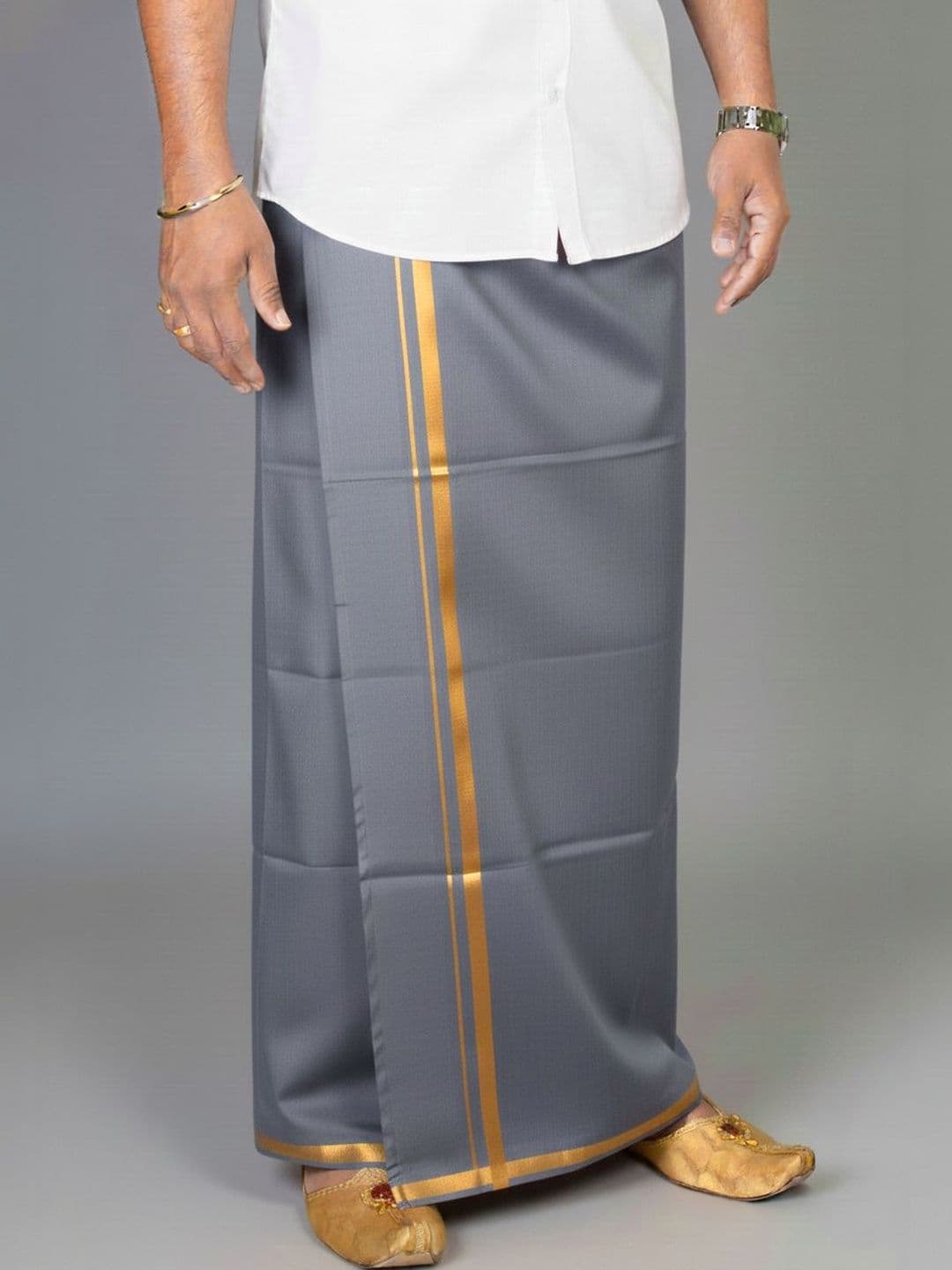 TUNI MANI Men Pure Cotton Dhoti - view 1